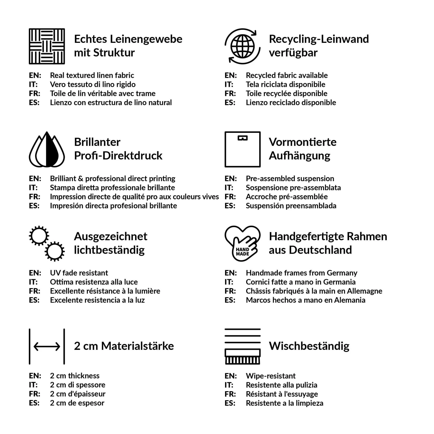 Leinwandbild - Perforation In Architektur In Bunt – Bild 8