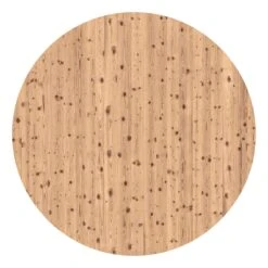 Runde Tapete - Antique Whitewood In Braun