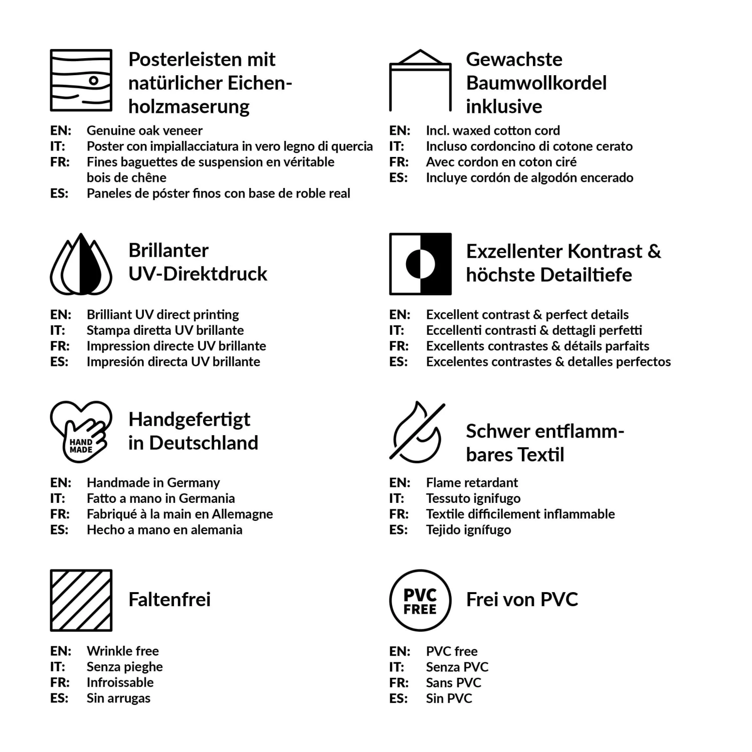 Stoffbild - Lyrische Landschaften - Herzen In Grau – Bild 7