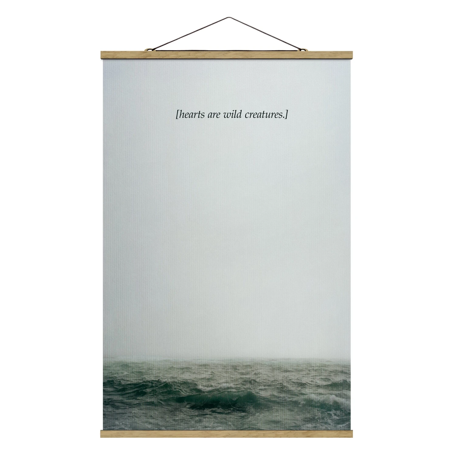 Stoffbild - Lyrische Landschaften - Herzen In Grau