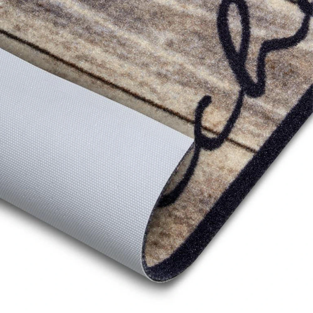 Waschbarer Küchenläufer Kitchen Holzoptik Braun Taupe – Bild 5